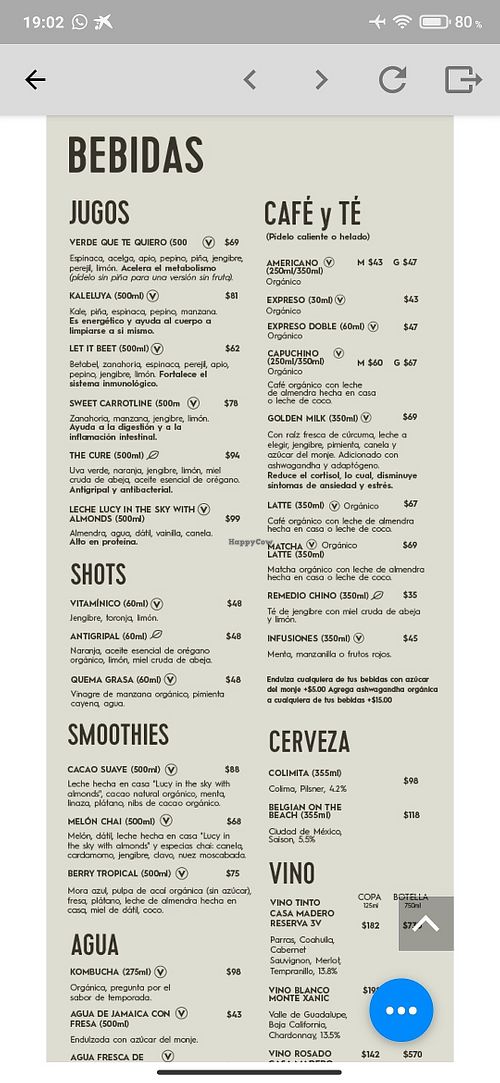 Carta 5 at Falafel Confetti in Mexico City