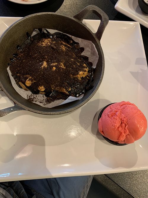 Cookie dough at Creams Cafe in Leamington Spa