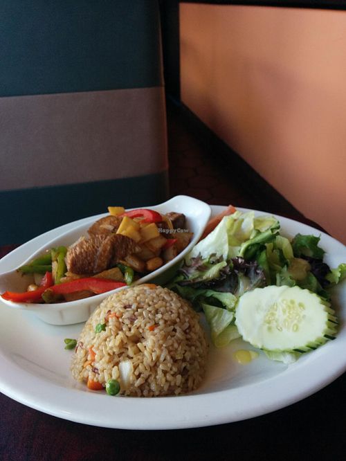 kung pao with 'pork' at Bright Star in Rancho Cucamonga