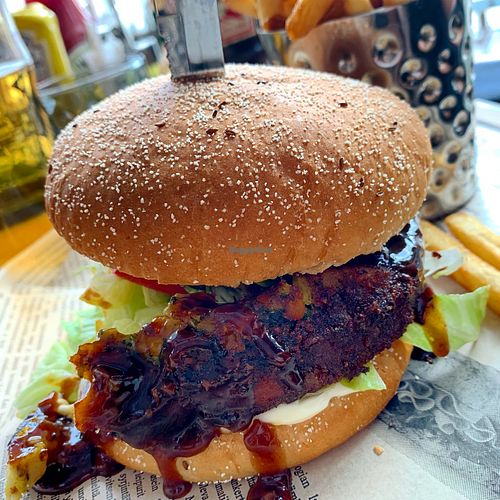 Vegan burger. at Tori in Imatra