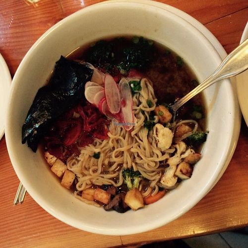 Veggie Ramen Bowl with Tofu at Doe Bay Cafe in Orcas Island