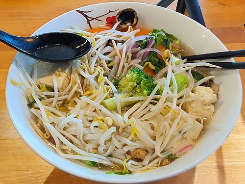 Vegan Pho at Banh Mi King in Winnipeg