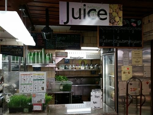 juice bar at One Life Natural Foods in Santa Monica