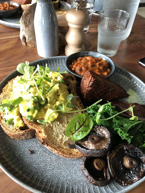 Big breakfast with tofu scramble  at Good Food Emporium Cafe - Illume in Narre Warren