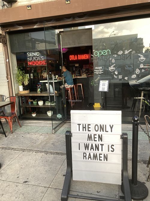 From the street   at DTLA Ramen in Los Angeles