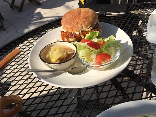 Burger at Easy Life Cafe in Narita