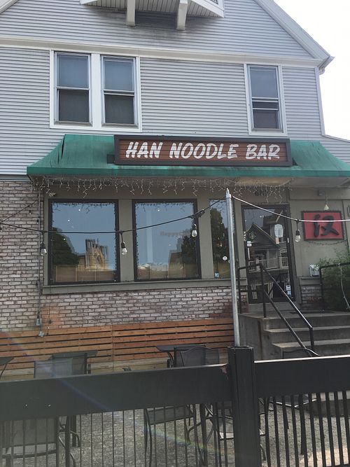 Outside at Han Noodle Bar in Rochester