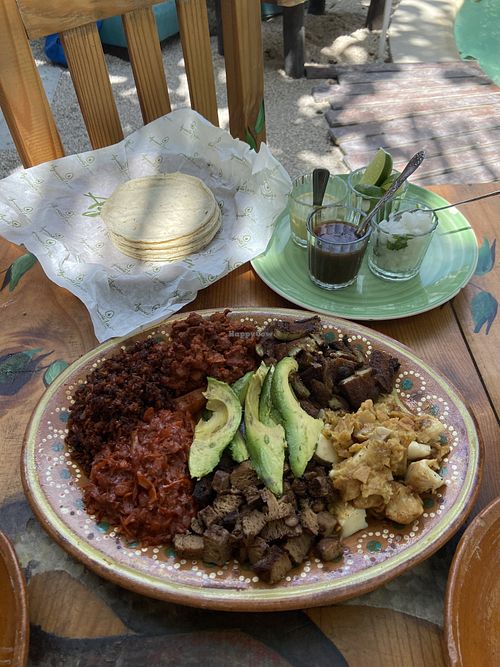Mixed tacos   at Aguacate Limon in Tulum