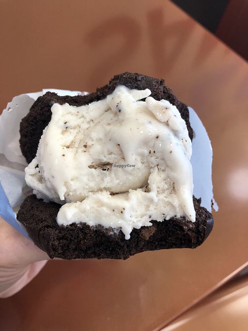 Fudging Awesome Cookies with soy mint chip ice cream. at CREAM in Vacaville