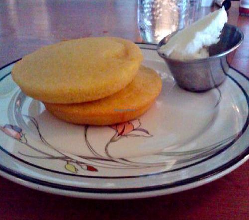 vegan cornbread at The Burrow in Vancouver