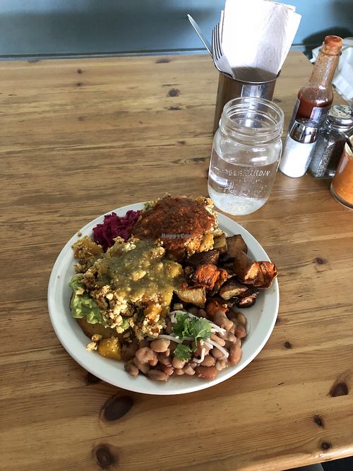 Veganised Hicks Benny at The Burrow in Vancouver