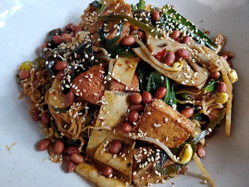 Mala mix vegetables at SHU Vegetarian 蔬方斋 - Woodlands in North Singapore