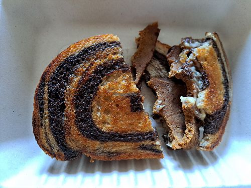 Homemade seitan (occasional special)!!  Absolutely delicious!! at The Green Witch in Highland