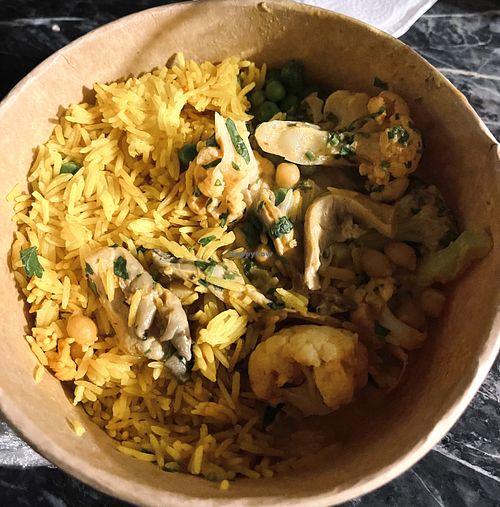 Vegan “tikka masala" at Inkase in Istanbul