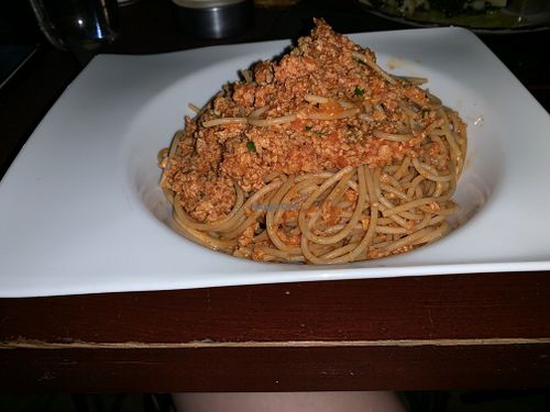 Soya bolognese  at Jazz Caffe Troubadour in Dubrovnik