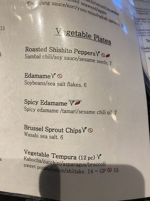 Veg plates at East by Southwest in Durango