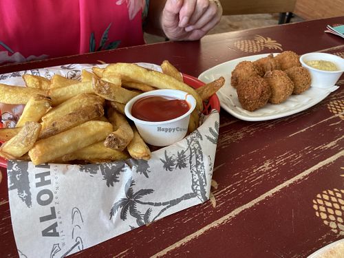 Bitter balls and Fries 😂  at Aloha Beach in Velsen Noord