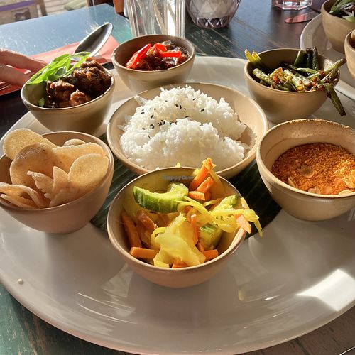 Great indonesian dish  at Aloha Beach in Velsen Noord