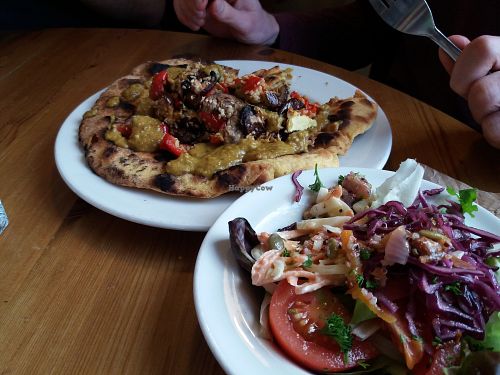 thai pancakes at The Treehouse Restaurant in Aberystwyth