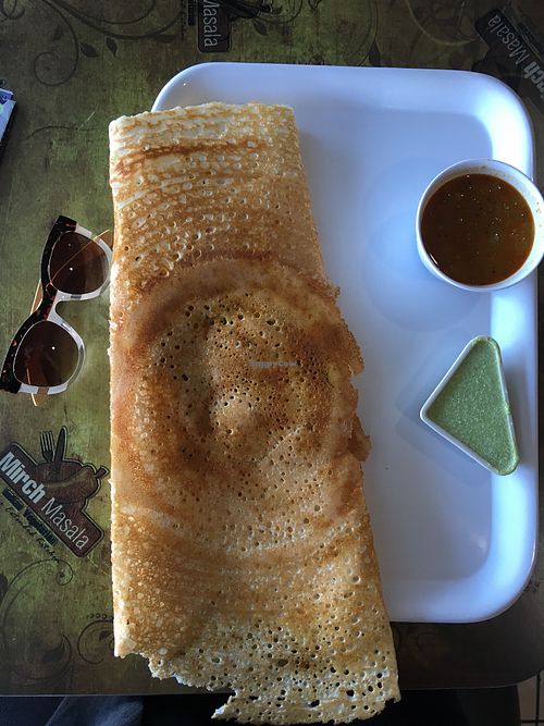 Dosas! Super delicious. And huge! at Mirch Masala in Houston
