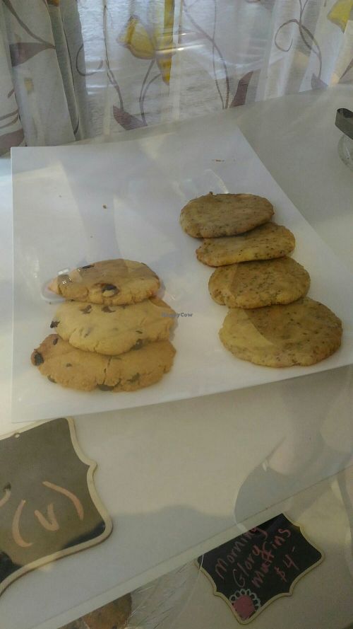 Lemon chia and chocolate chip cookies at The Hippy Kitchen in Bouctouche