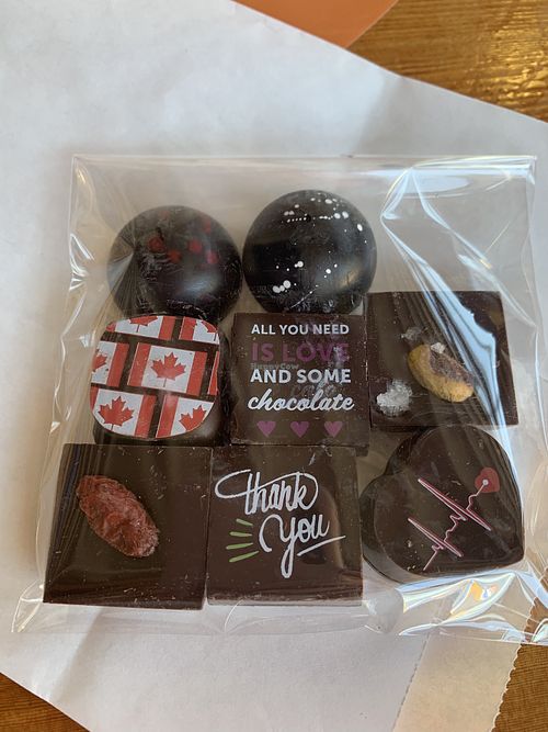 All the vegan chocolates  at ChocolaTas in Vancouver