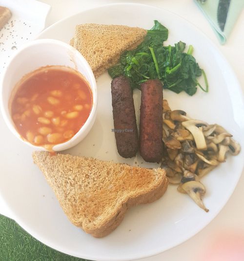 Vegan breakfast (served all day) Sooo good! at Wanderlust Garden in Mallorca