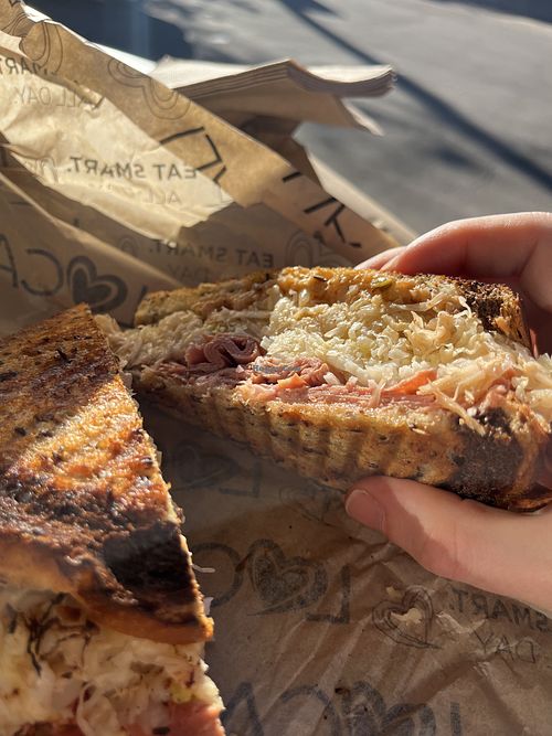 The correct amount of sauerkraut at Locali in Los Angeles