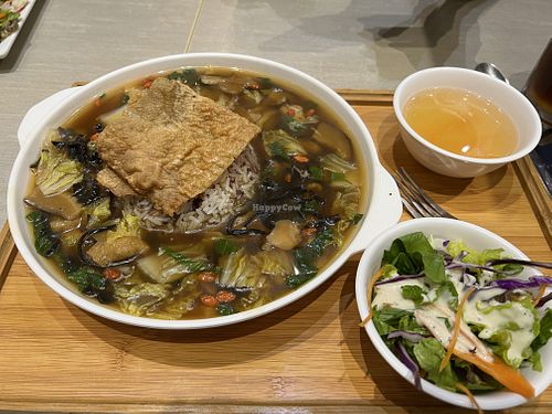 Vegetable broth rice set 9/10 for value   at Flavours by Saute 寻味•素特 in Central Singapore