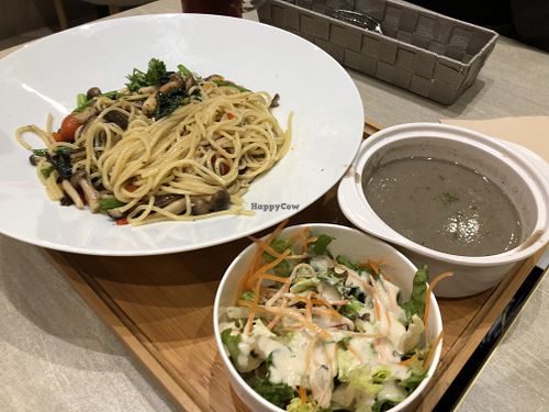 Truffle aglio olio set at Flavours by Saute 寻味•素特 in Central Singapore