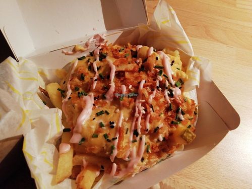 Cheesy chips at No Mean Dogs in Glasgow