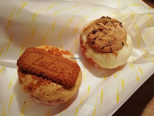 Cookie & cream and biscoff doughnuts at No Mean Dogs in Glasgow