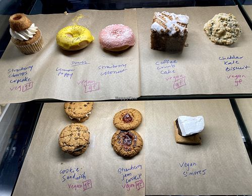 Vegan and vegan gluten-free pastries  at Muddy Paw in Los Angeles
