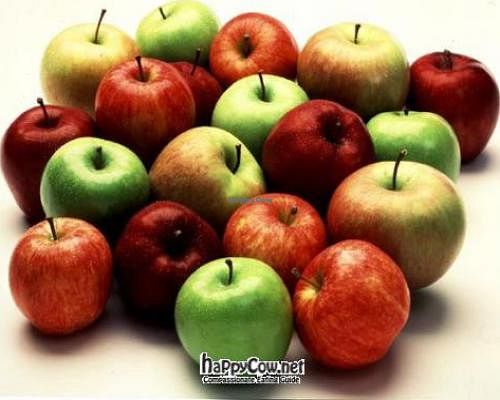 fresh juiced organic locally grown apples.  A pint for $4. at Earth House in Indianapolis