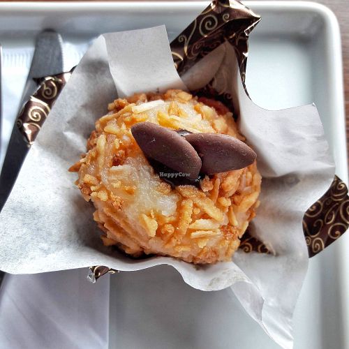 Coconut sweet "beijinho" at aHorta in Curitiba