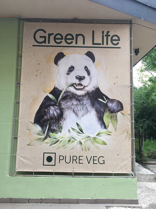 Near the entrance door at Green Life in Ternopil