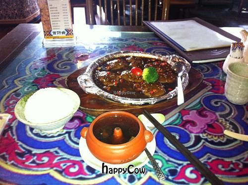 Ordered this spicy dish with a bowl of personal soup!  at Yunlaiju - Windlucky - Futain District in Shenzhen