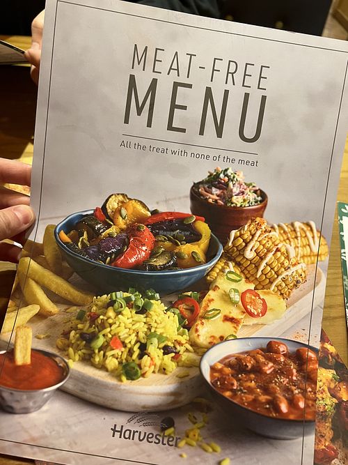 Plant-based menu 2022  at The Amesbury Archer in Amesbury