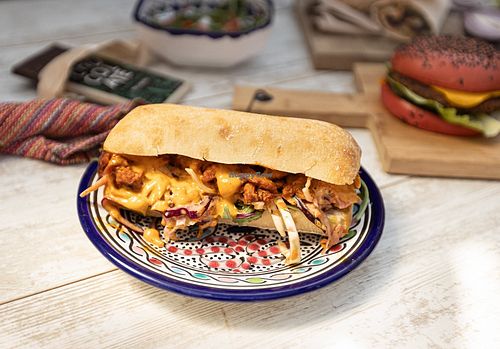 Boozy BBQ Ciabatta at The Crazy Vegetable in Dublin