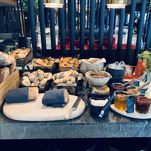 Breads and jams at Cafe Royal in Copenhagen