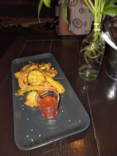 Tempura veggies. at Kawin's Kitchen in Koh Samui