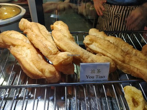 Fried dough at Vegetarian Stall - Lau Pa Sat in Central Singapore