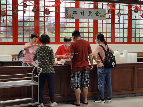 Stall front at Lian Shan Shuang Lin Monastery in Central Singapore