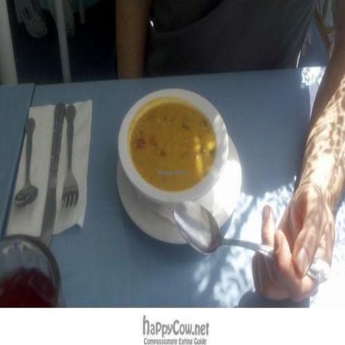 The Golden Vegetable Soup at Jyoti-Bihanga in San Diego