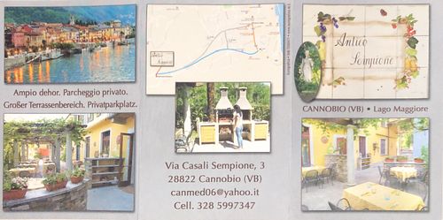 Flyer  at Antico Sempione in Cannobio