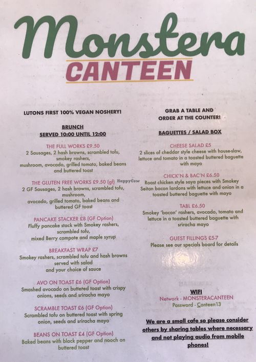 Yum yum 💚💚  at Monstera Canteen in Luton