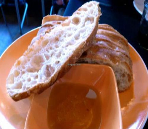 Little T Slab with Olive Oil: Tim Healea's slab o' focaccia with arbequina olive oil and sea salt. at Portobello Vegan Trattoria in Portland