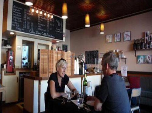 Seating at Portobello Vegan Trattoria in Portland