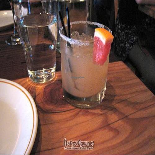 Virgin Grapefruit Margarita, one of the Portobello mocktails. at Portobello Vegan Trattoria in Portland