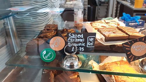Salted caramel brownie at Cadwaladers - Mermaid Quay in Cardiff